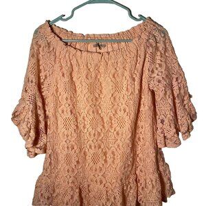 Jodifl Ladies Minidress Pink Lace Size Small